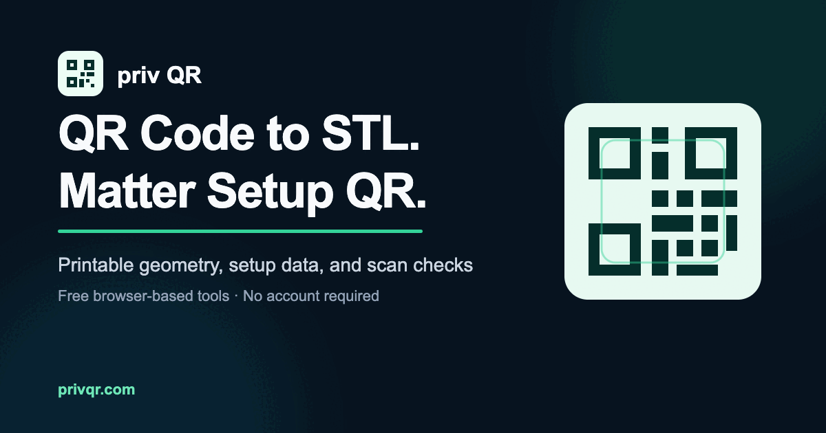 Specialized QR Code Tools for 3D Printing and Smart Home